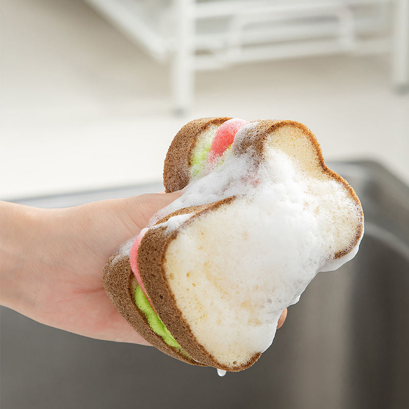 Bread Shape Dishwashing Sponge - Image 1