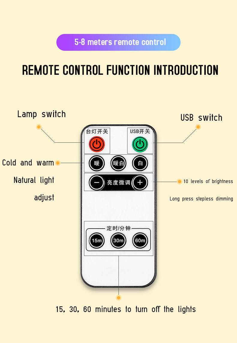 Remote Control Luminous Night Light - Image 5