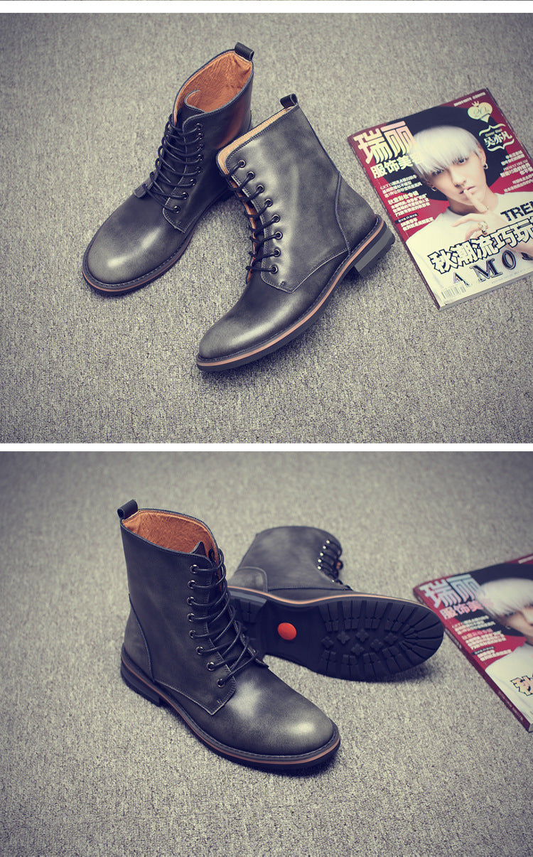 Men Vintage Stylish Winter Boots - Image 3