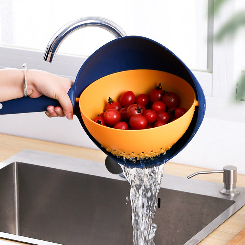 360 Double-layer Rotatable Multifunctional Drain Basket