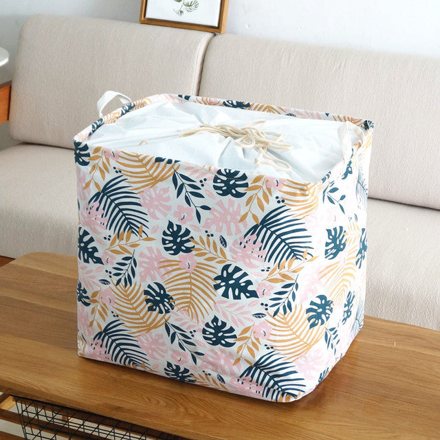 Large Capacity Cotton Foldable Laundry Basket - Image 3