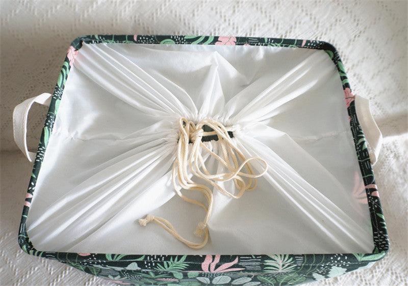 Large Capacity Cotton Foldable Laundry Basket - Image 2