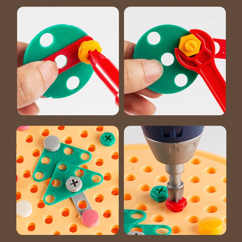 Kids Educational  Electric Drill Screw Set Toy - Image 3