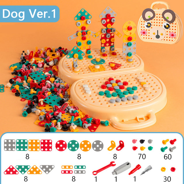 Kids Educational  Electric Drill Screw Set Toy - Image 12