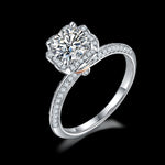 Elegant Luxury Handmade Silver Moissanite Women Ring