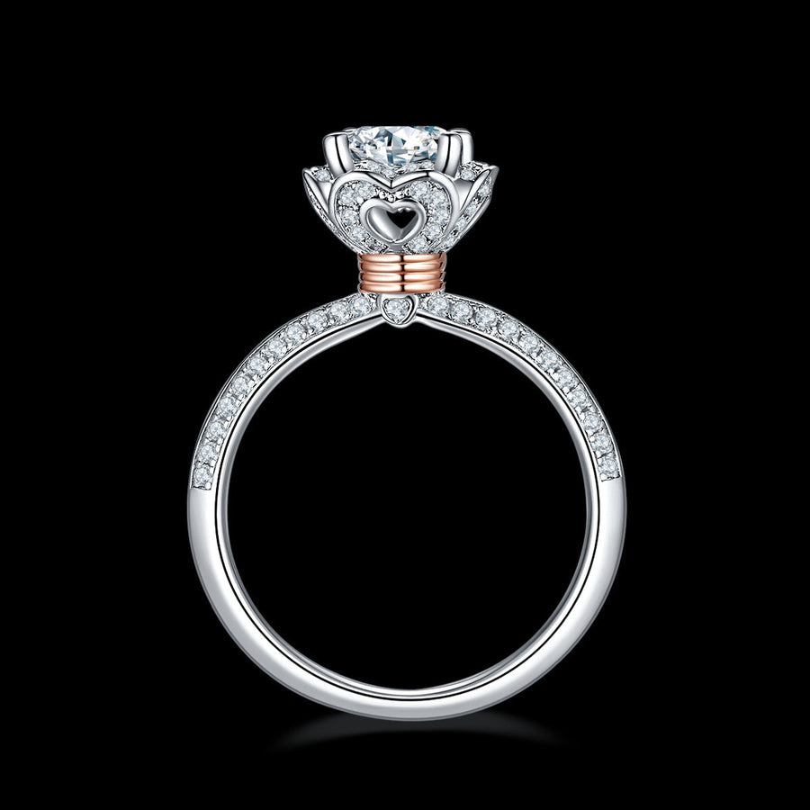 Elegant Luxury Handmade Silver Moissanite Women Ring - Image 5