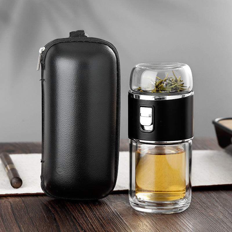 Double Glass Tea Infuser Thermos Bottle - Image 4