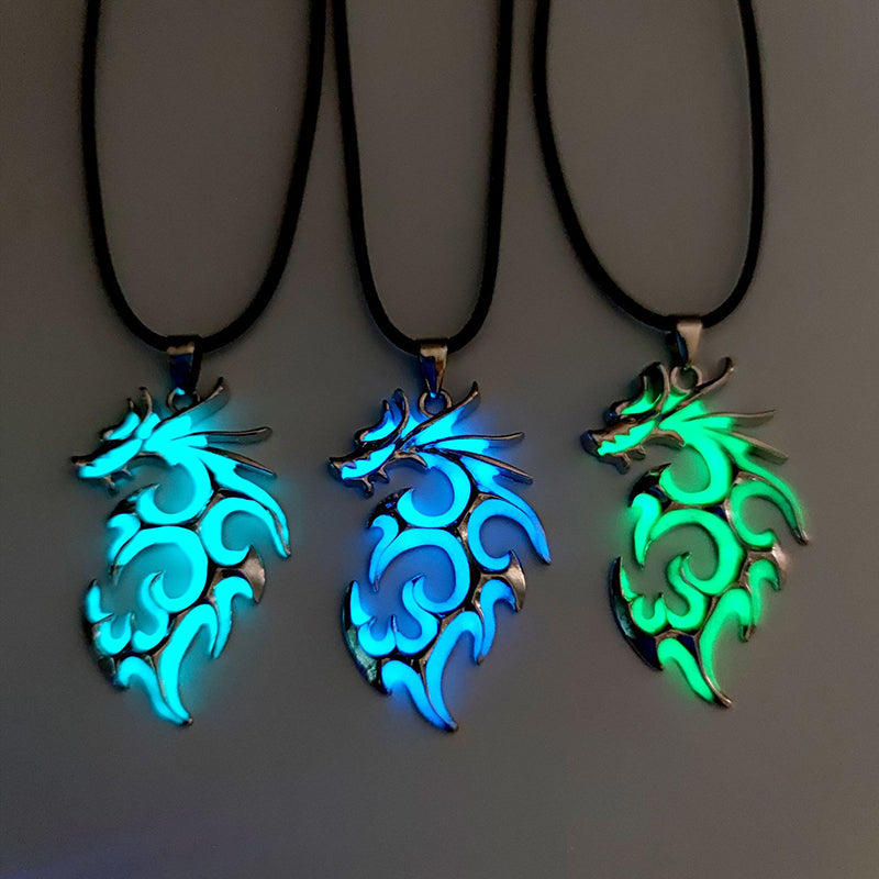 Vintage Luminous Dragon Necklace - Image 0