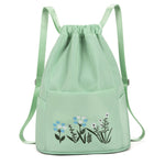 Flower Waterproof Folding Large Travel Backpack