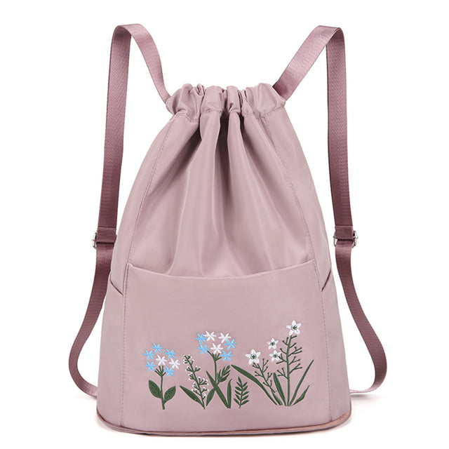 Flower Waterproof Folding Large Travel Backpack