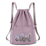 Flower Waterproof Folding Large Travel Backpack