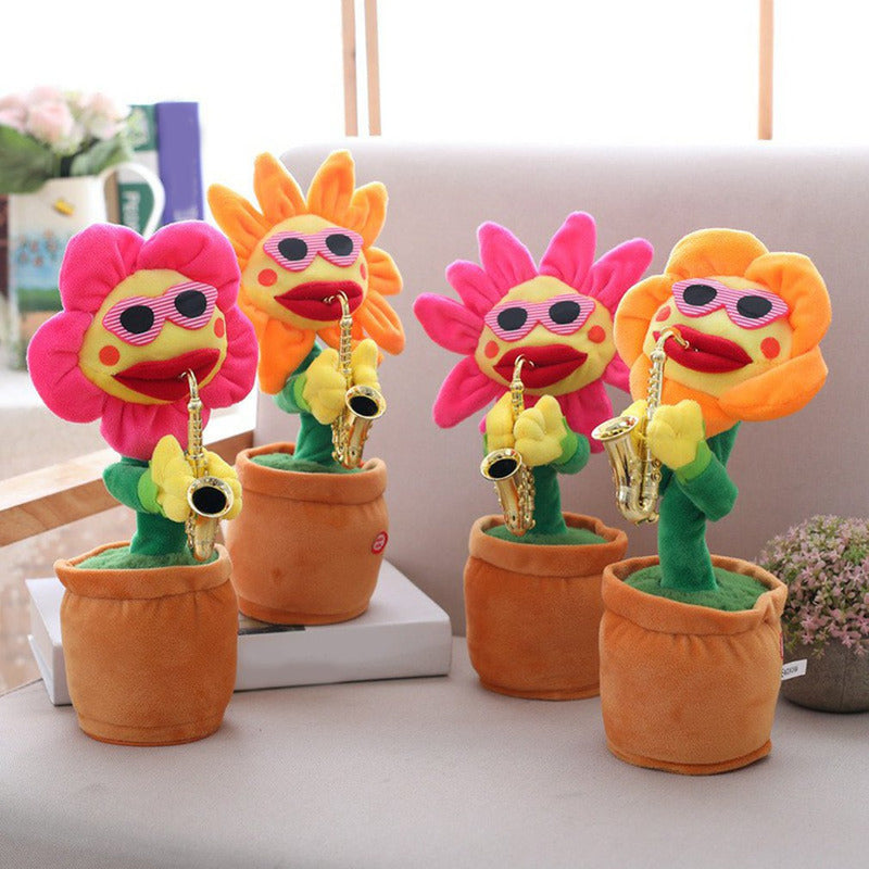 Dancing Plush Saxophone Flower Plant Toy - Image 1