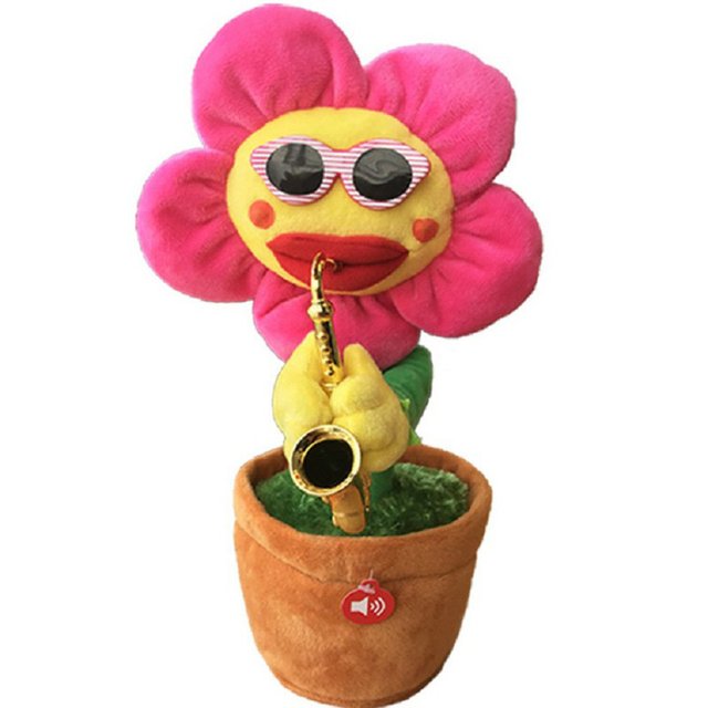 Dancing Plush Saxophone Flower Plant Toy - Image 5