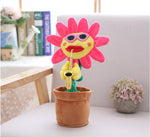 Dancing Plush Saxophone Flower Plant Toy