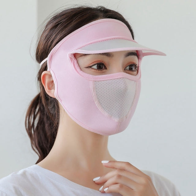 Breathable UV Protection Outdoor Sun Hat Mask - Image 9