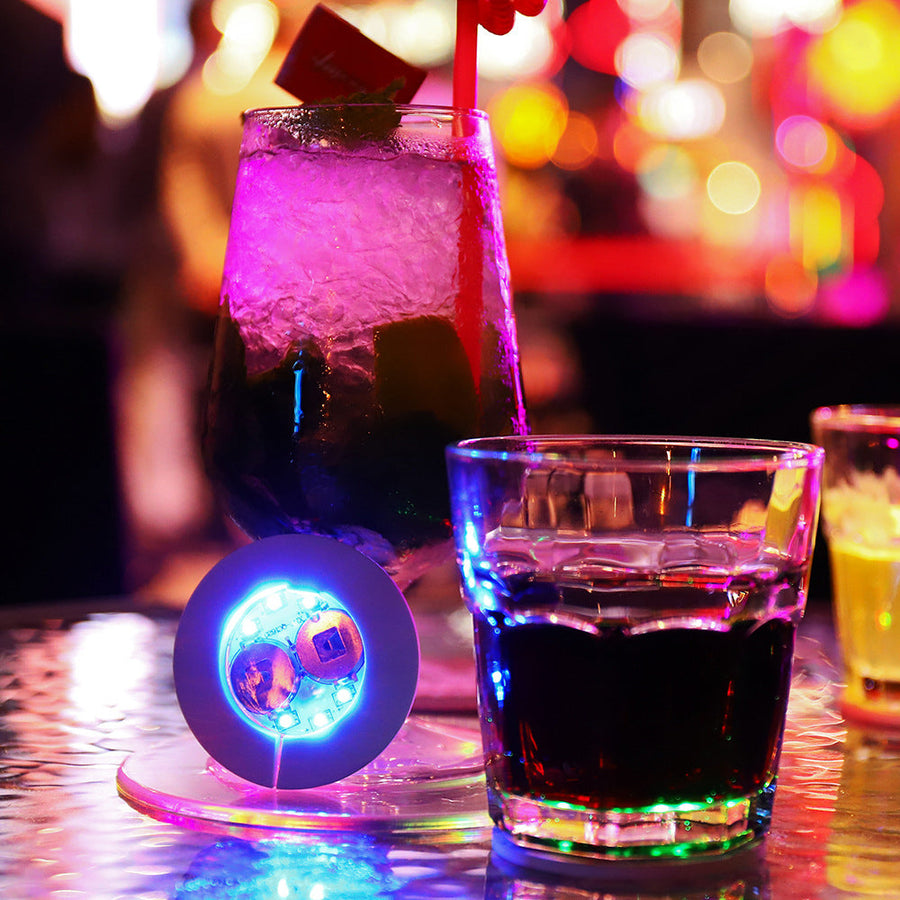 Bottle Light Up Sticky Party Coasters - Image 5