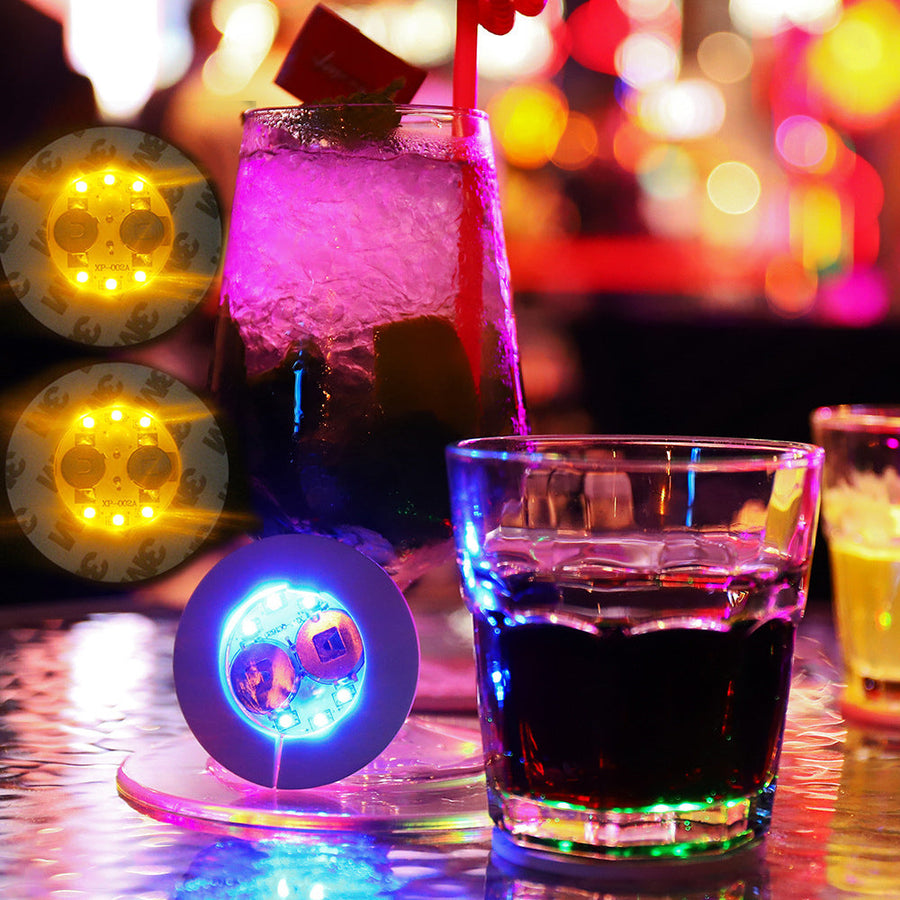 Bottle Light Up Sticky Party Coasters - Image 1