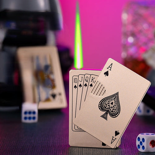 Playing Card Windproof Lighter - Image 0