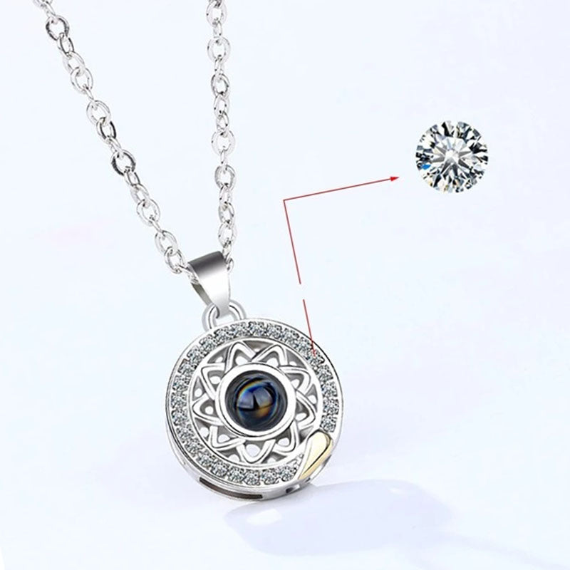 100 Languages I Love You Projection Couple Necklace - Image 8