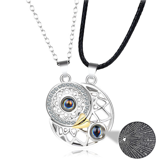 100 Languages I Love You Projection Couple Necklace - Image 10