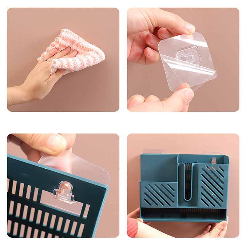 Wall-Mounted Kitchen Cutlery Drainer Storage - Image 3