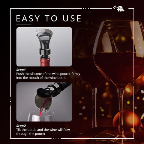 2in1 Wine Stopper Decanter - Image 3
