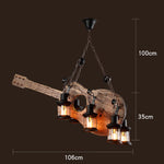 Retro Creative Wood Metal Vintage Pendant Lights