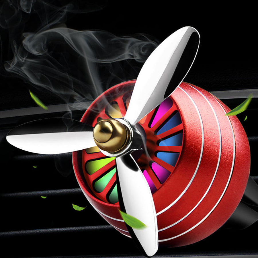 LED Light Propeller Car Air Freshener - Image 0
