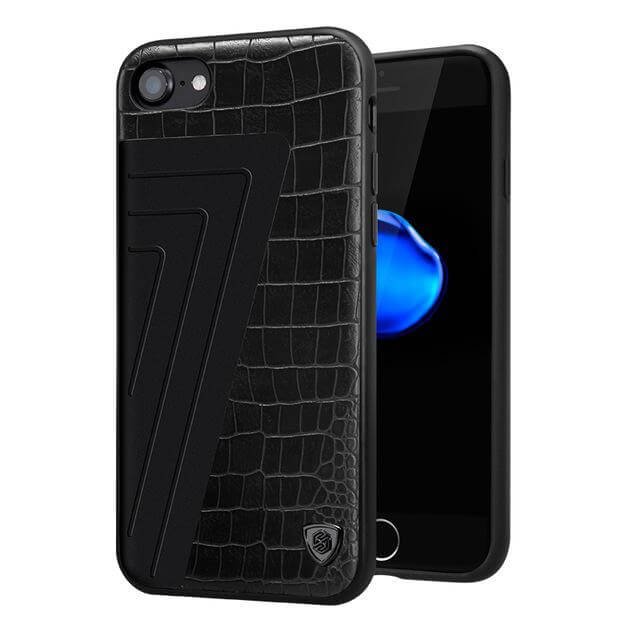 Leather+Aluminum+Soft Hybrid Back Cover Iphone Cases