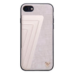 Leather+Aluminum+Soft Hybrid Back Cover Iphone Cases