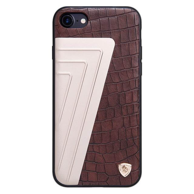 Leather+Aluminum+Soft Hybrid Back Cover Iphone Cases - Image 3