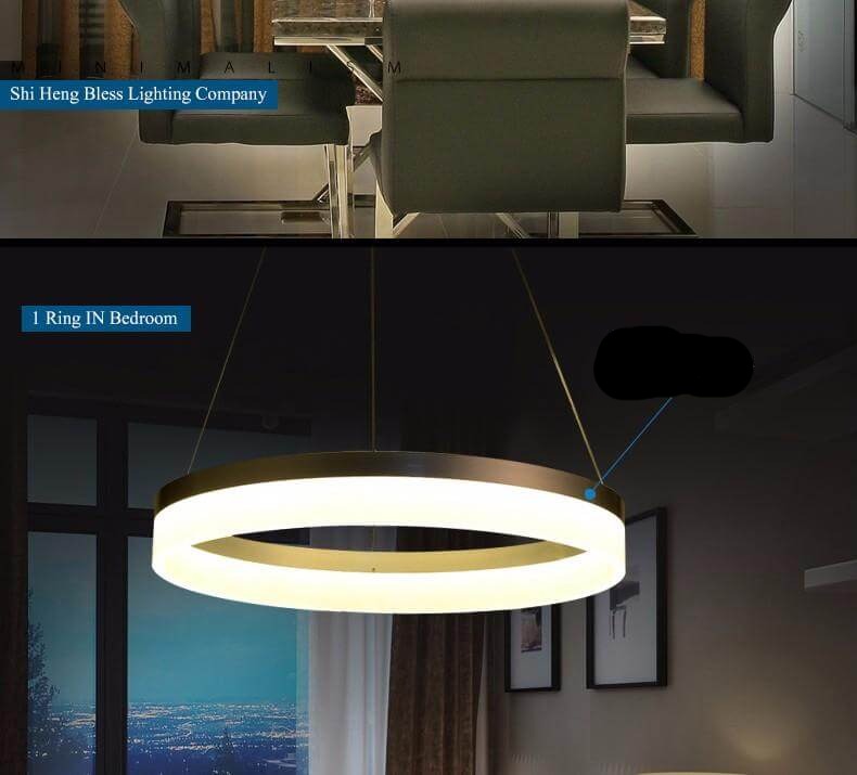 LED Circle Ring Chandelier - Image 8