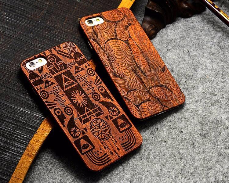 Luxury Hard Wooden for Case Iphone Models - MaviGadget