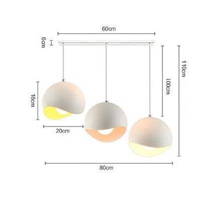 Modern Aluminum Eggshell Nordic Pendant Lamp - Image 6