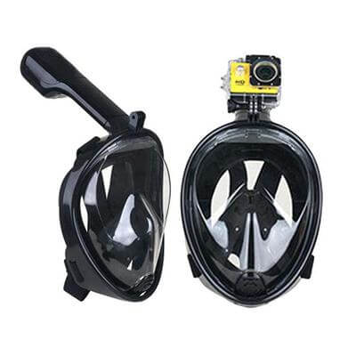 Full Face Underwater Scuba Anti Fog Diving Mask with Earplug Respiratory