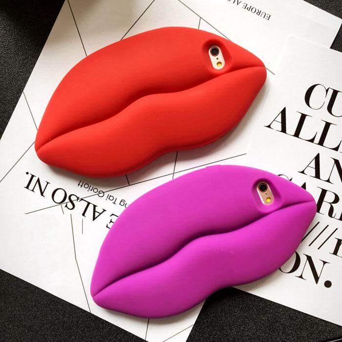 3D Marilyn Monroe Big Sexy Red Lip Iphone Cases - Image 0