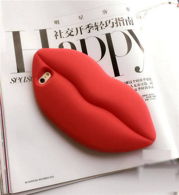 3D Marilyn Monroe Big Sexy Red Lip Iphone Cases - Image 1