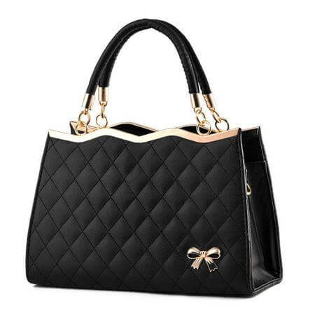 Korea Bow Leather Messenger Bags - Image 0