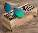 Polarized UV protection Wooden Bamboo Sunglasses for Men