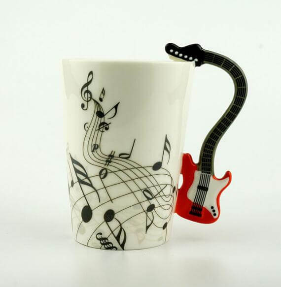 Guitar Style Ceramic Mug - Image 3