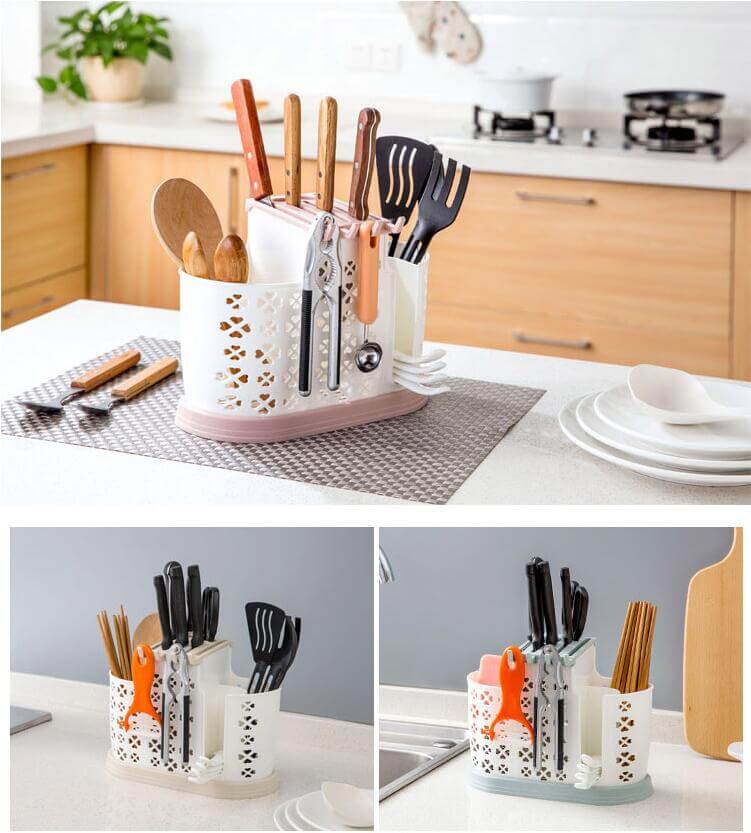 Kitchen Chopsticks Cage Spoon Storage Box - Image 4