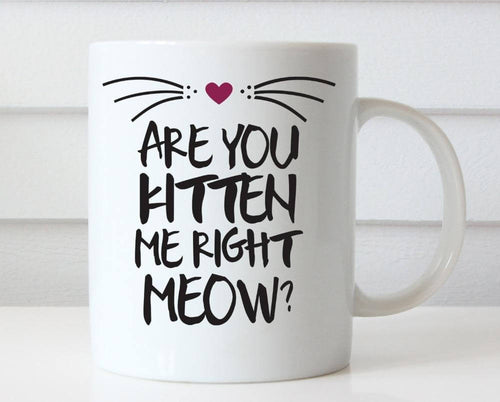 Are you kitten me right now Ceramic Mug - Image 0