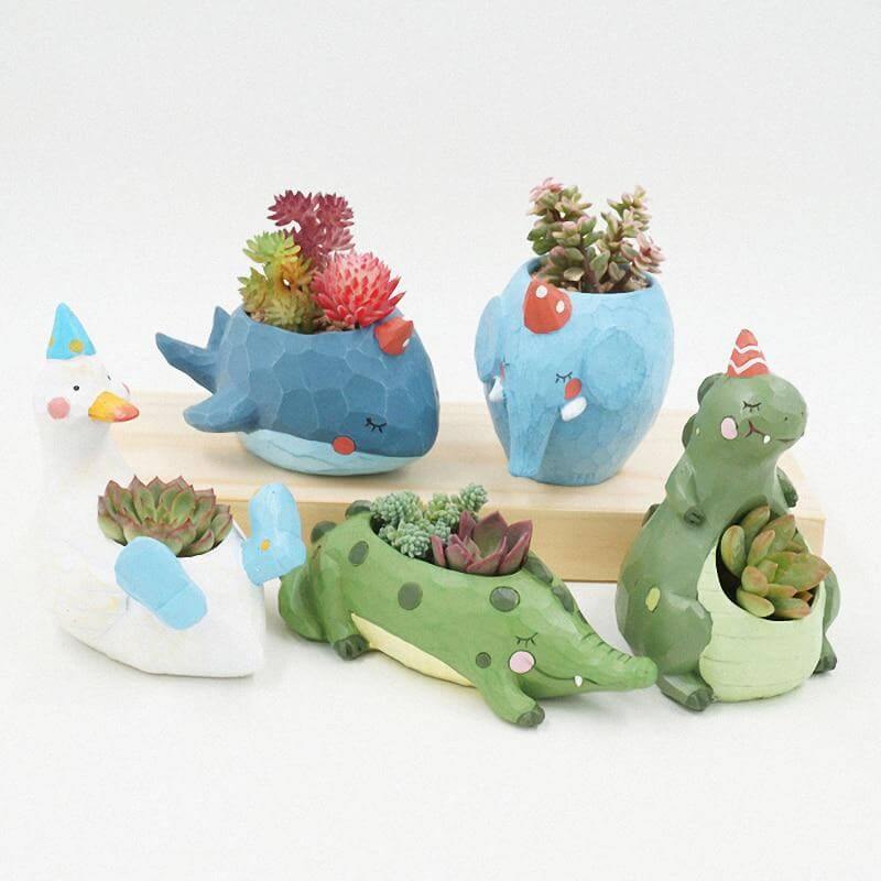 Creative Animals Mini Decorative Flower Pots - MaviGadget