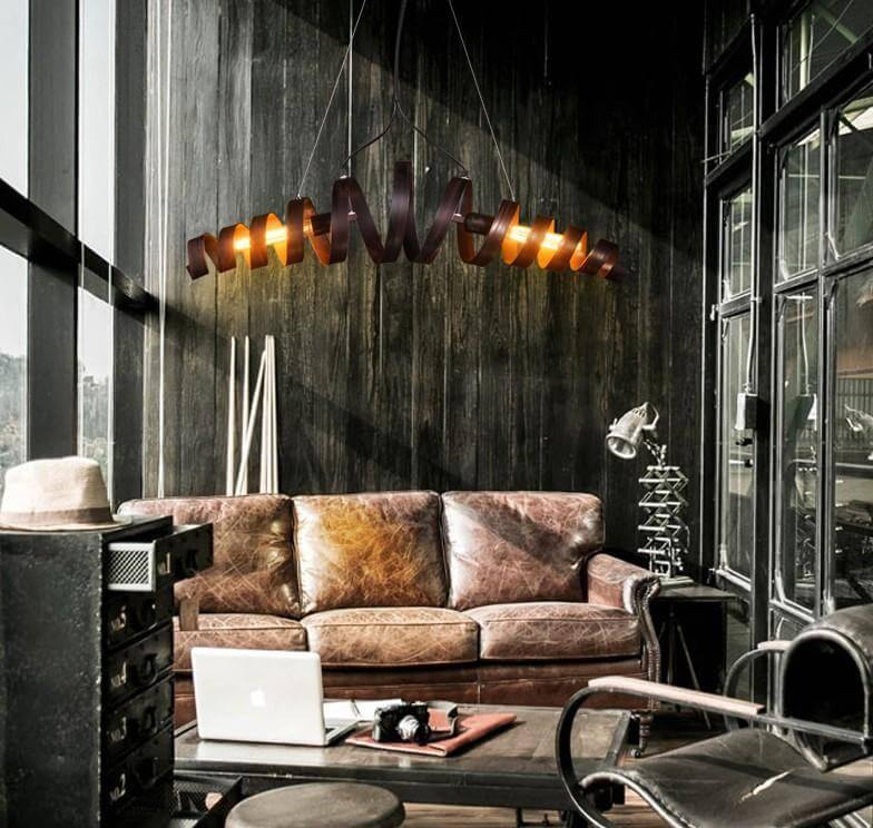 Vintage Circle Chandelier Ceiling Lamp - Image 2