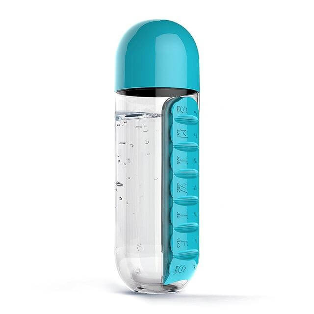 Water Bottle Daily Pill Organizer - Image 7