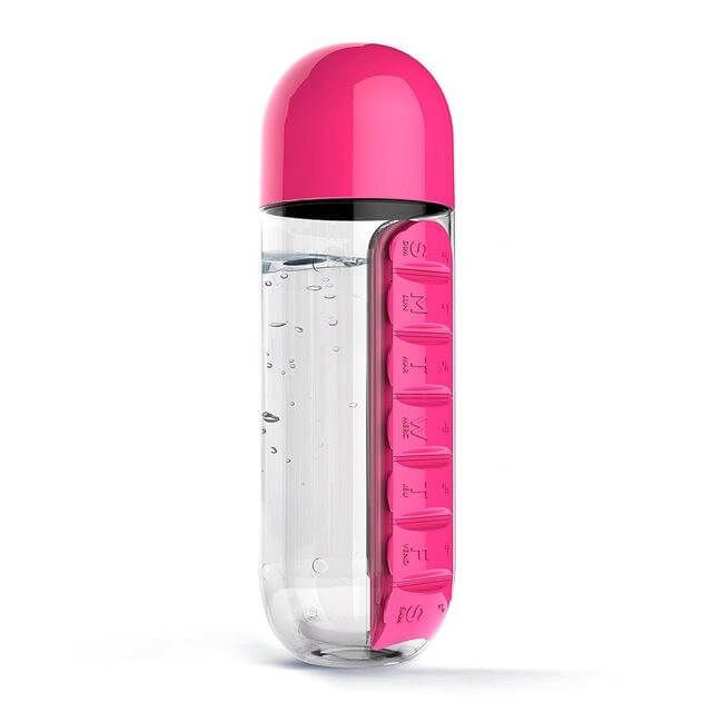 Water Bottle Daily Pill Organizer - Image 4