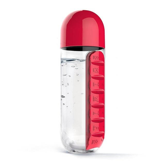 Water Bottle Daily Pill Organizer - Image 3