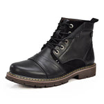 Men Leather Winter Boots