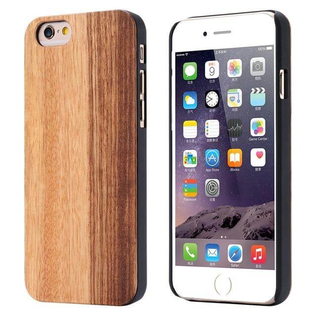 Wooden Case Genuine Real Natural Wood Back Cover For X and Other Models - Image 1