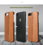 Wooden Case Genuine Real Natural Wood Back Cover For X and Other Models